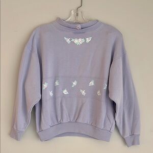 Vintage Lady Footlocker purple sweater small